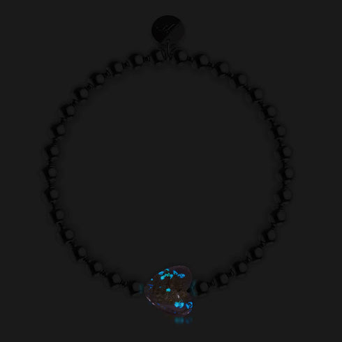 Vergoldetes Rosa | Leuchtendes Herz-Essenz-Armband